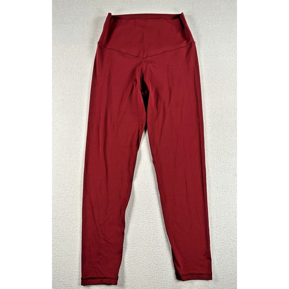 Aerie Womens Red Chill Play Move High Waisted Leggings Size Large 25" Inseam